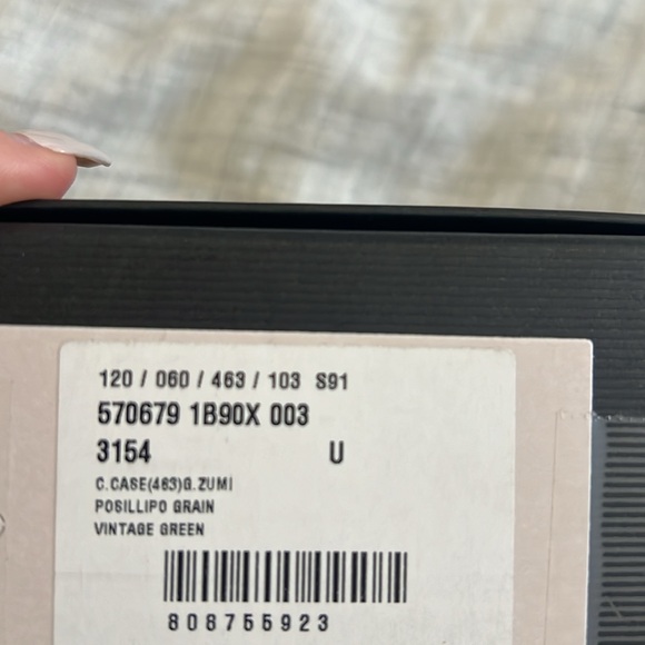 ๐๐ฏ% Authentic Gucci Card Case - Card Wallet - Gucci Zumi Green Leather - Picture 3 of 3